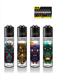 Зажигалка Clipper OWLS #2 - Бренд Clipper - Магазин бонгов бонгшоп.рф